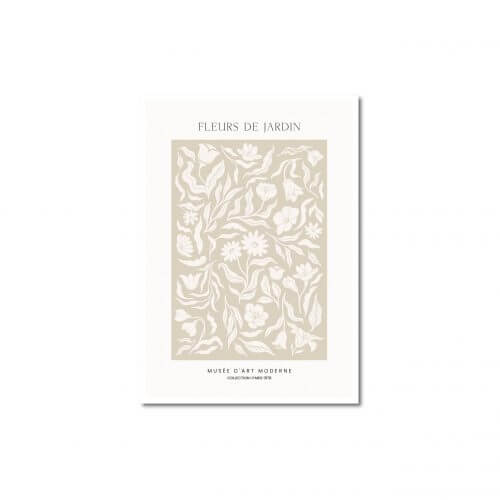 fleurs de jardin - poster