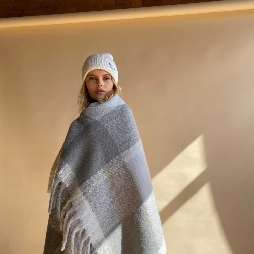 The Reykjavik Throw - Harbour Grey Check