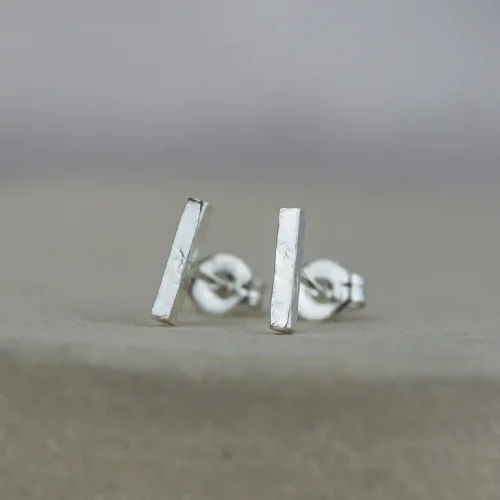 Sterling Silver Mini Stick Studs