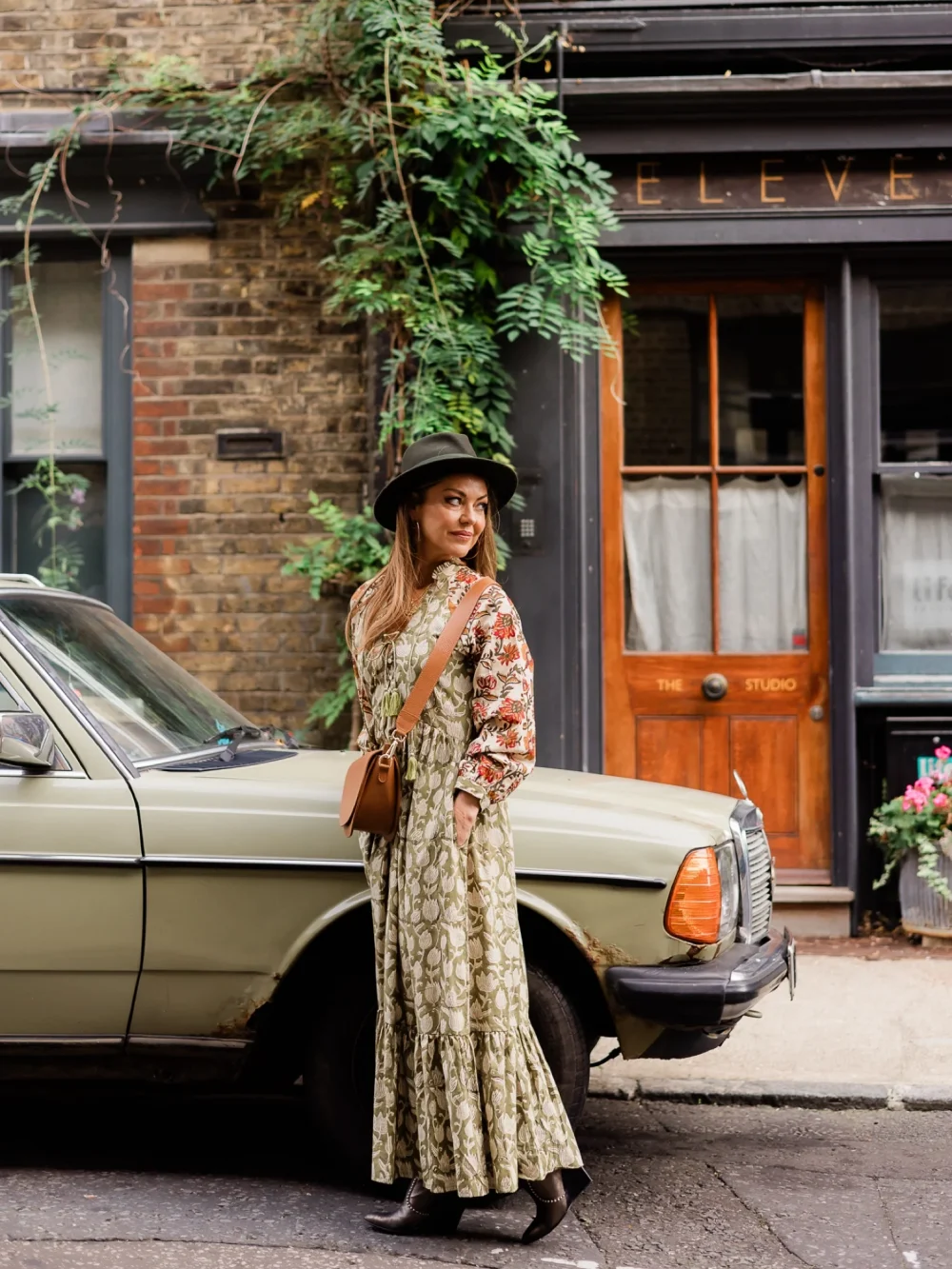 ‘Destiny' Foliage Print Dress