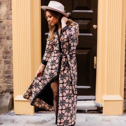 'Joy' Chestnut Shirt Dress (Fully Lined)