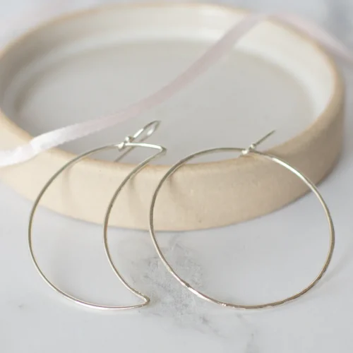 Sterling Silver Sun and Moon Mismatch Earrings