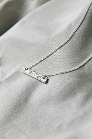 Textured Bar Necklace