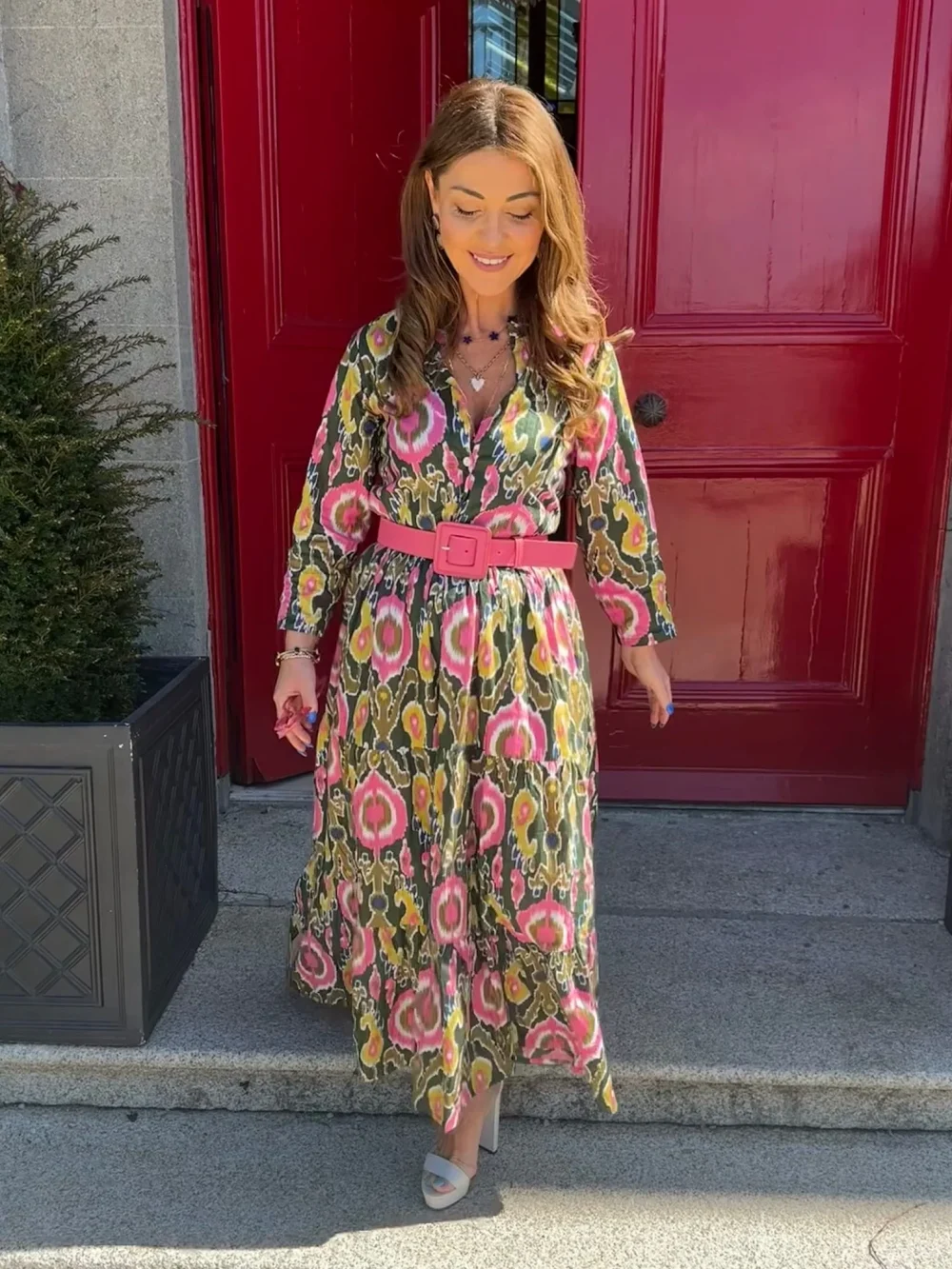 'Hope' Dress Garden Ikat