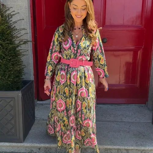 'Hope' Dress Garden Ikat