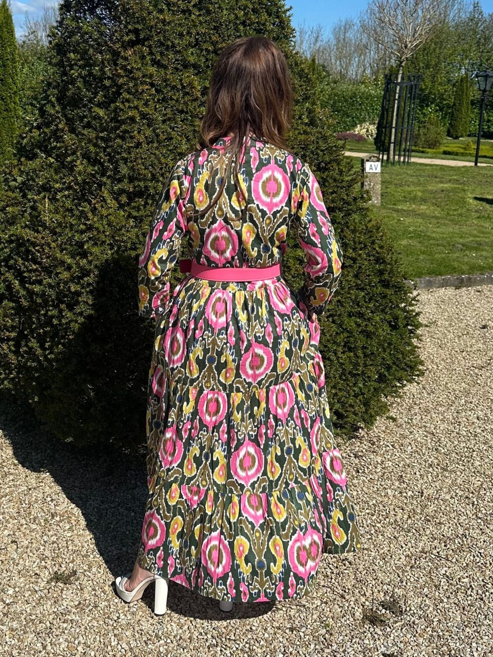 'Hope' Dress Garden Ikat - Image 6