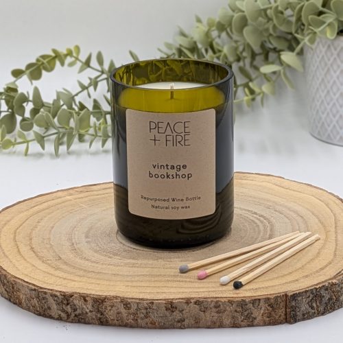 p+f-wine-candle vintage bookshop 1