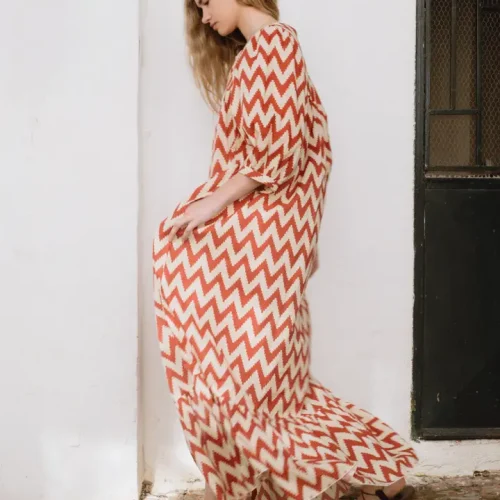 Sofia Dress Zig Zag