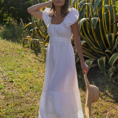 Soul Broderie Anglaise Dress - White